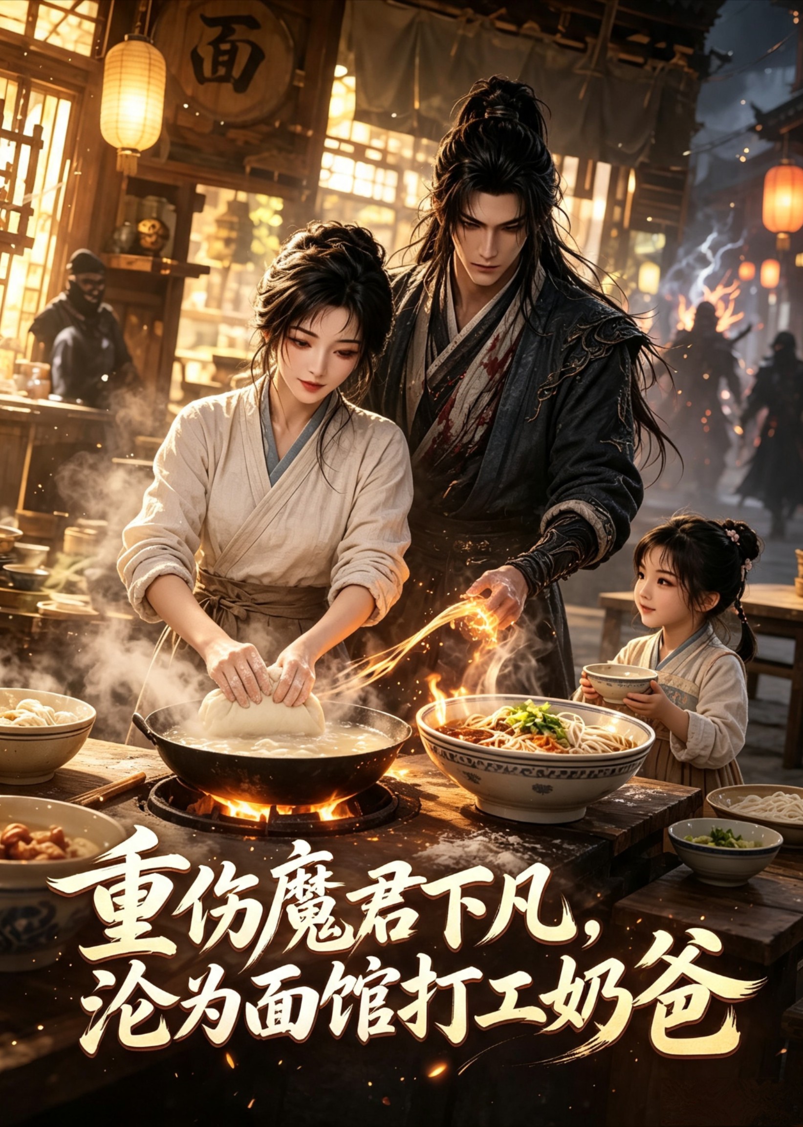 重伤魔君下凡，沦为面馆打工奶爸